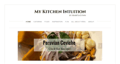 Desktop Screenshot of mykitchenintuition.com