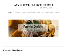 Tablet Screenshot of mykitchenintuition.com